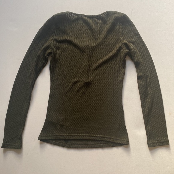 (B29) NEW EvoluSHEIN Scoop Neck Waffle Knit Tee, Size Medium, NWOT in Bag - Picture 11 of 12